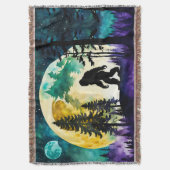 Sasquatch Vollmond auf dem Berg Decke (Vorderseite Vertikal)