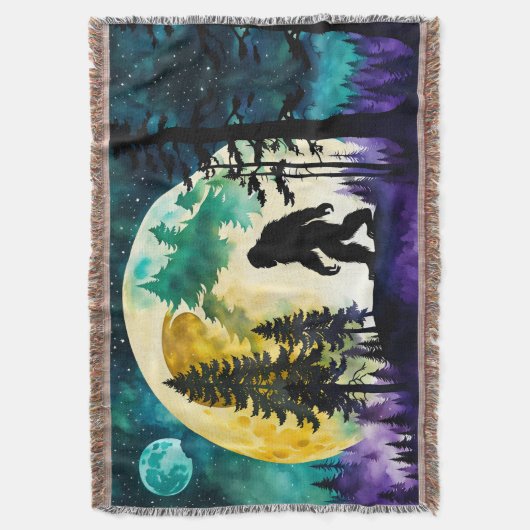 Sasquatch Vollmond auf dem Berg Decke (Vorderseite Vertikal)