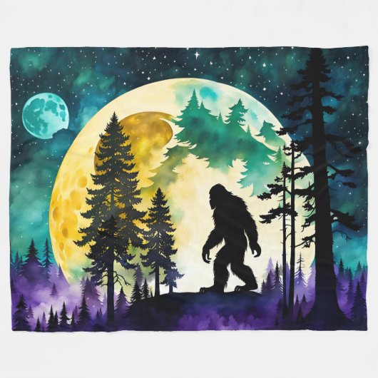 Sasquatch Vollmond auf dem Berg Fleecedecke (Vorderseite (Horizontal))