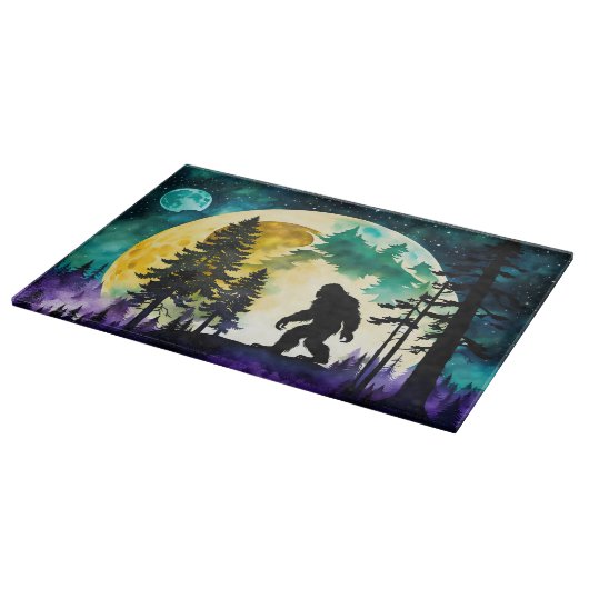 Sasquatch Vollmond auf dem Berg Schneidebrett (Ecke)