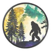 Sasquatch Vollmond Eishockey Puck (Vorderseite)