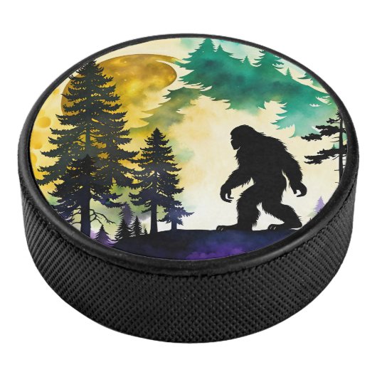 Sasquatch Vollmond Eishockey Puck (3/4)