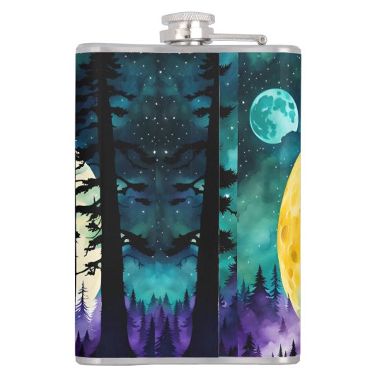 Sasquatch Vollmond Flachmann (Rückseite)