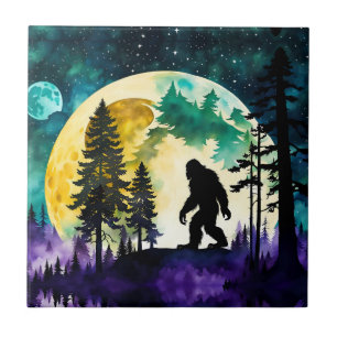 Sasquatch Vollmond Fliese