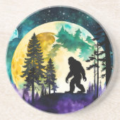 Sasquatch Vollmond Getränkeuntersetzer (Vorne)