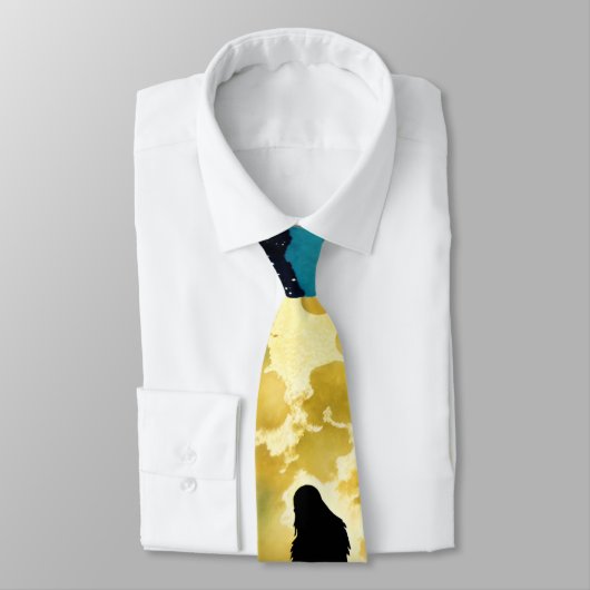 Sasquatch Vollmond Krawatte (Gebunden)