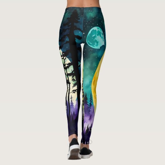 Sasquatch Vollmond Leggings (Rückseite)