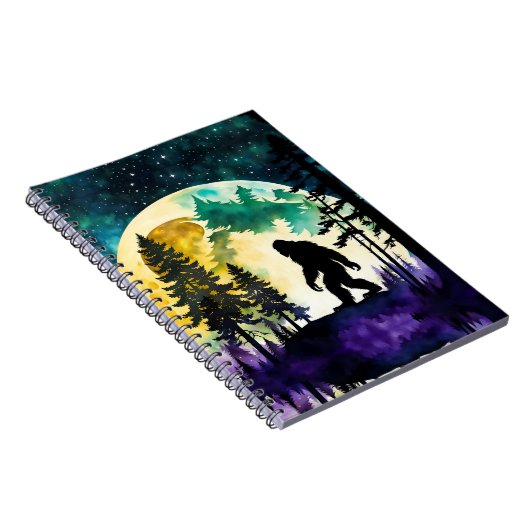 Sasquatch Vollmond Notizblock (Rechte Seite)