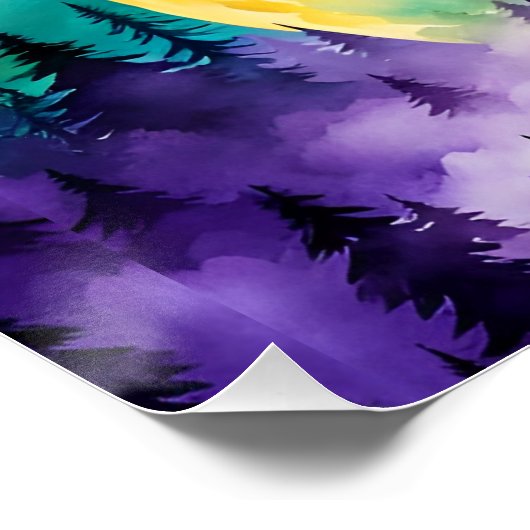 Sasquatch Vollmond Poster (Ecke)