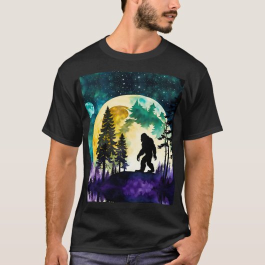 Sasquatch Vollmond T-Shirt (Vorderseite)