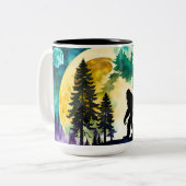 Sasquatch Vollmond Zweifarbige Tasse (Vorderseite Links)