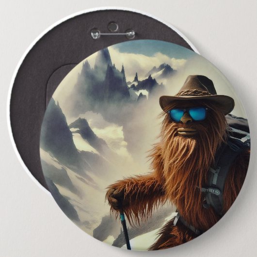 Sasquatch Wandern Button (Vorne & Hinten)