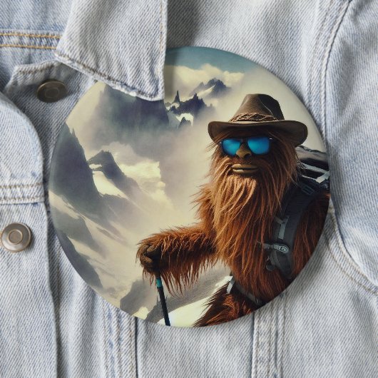 Sasquatch Wandern Button (Beispiel)