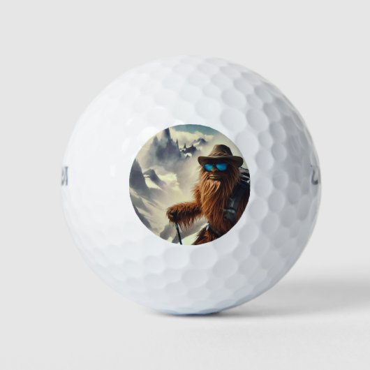 Sasquatch Wandern Golfball (Vorderseite)