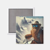 Sasquatch Wandern Magnet (Vorderseite/Rückseite)