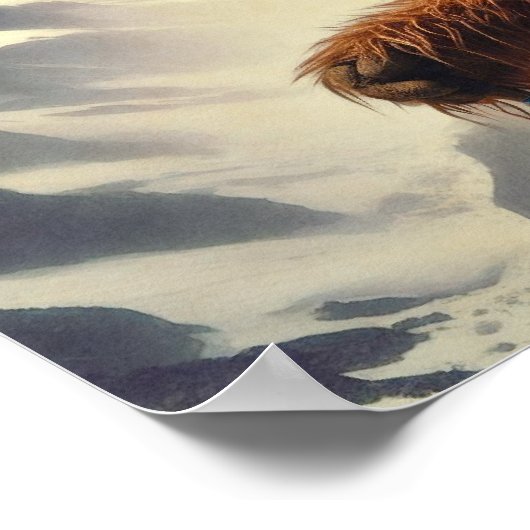 Sasquatch Wandern Poster (Ecke)