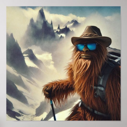 Sasquatch Wandern Poster (Vorne)