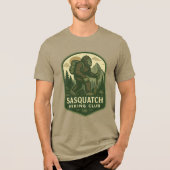 Sasquatch Wandern Tri-Blend Shirt (Vorderseite)