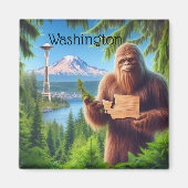 Sasquatch Washington Souvenir Reisegeschenk Magnet (Vorne)