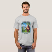 Sasquatch Washington Souvenir Reisegeschenk T-Shirt (Vorne ganz)