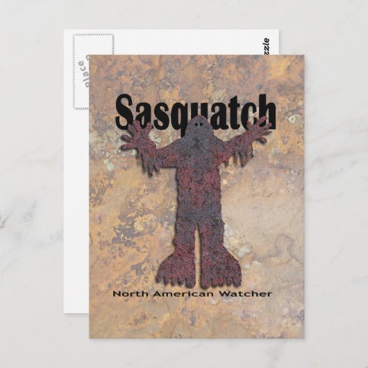 Sasquatch Watcher Postkarte (Vorne/Hinten)