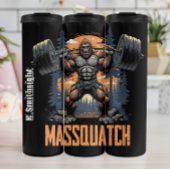 Sasquatch Weightlifter Massquatch Graphic Thermosbecher
