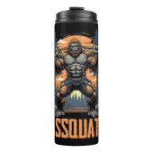Sasquatch Weightlifter Massquatch Graphic Thermosbecher (Vorderseite)