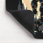 Sasquatch Weihnachtsmann Weihnachtsbaum Lichter Lu Mousepad (Ecke)