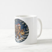Sasquatch Weihnachtsmann Weihnachtskaffeetasse Kaffeetasse (VorderseiteRechts)