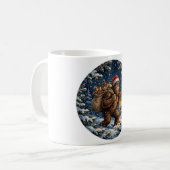 Sasquatch Weihnachtsmann Weihnachtskaffeetasse Kaffeetasse (Vorderseite Links)