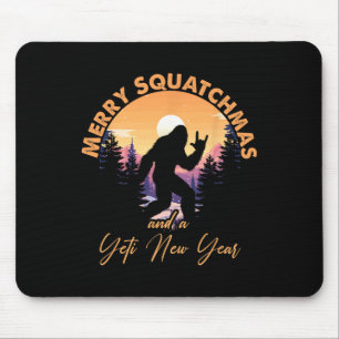 Sasquatch Weihnachtsmann Yeti Frohe Squatchmas Big Mousepad