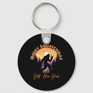 Sasquatch Weihnachtsmann Yeti Frohe Squatchmas Big Schlüsselanhänger