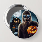 Sasquatch zu Halloween Button (Vorne & Hinten)