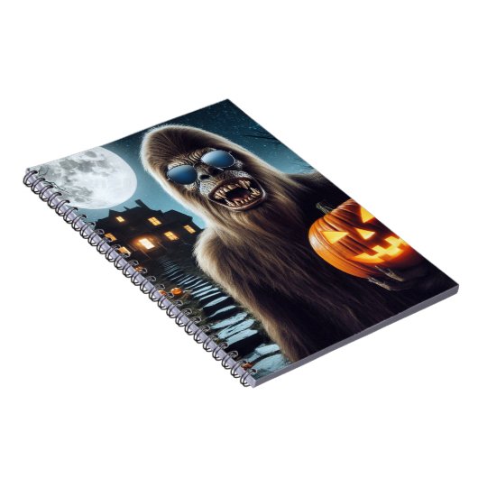 Sasquatch zu Halloween Notizblock (Rechte Seite)