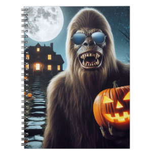 Sasquatch zu Halloween Notizblock