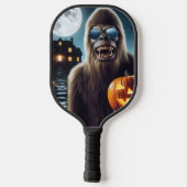 Sasquatch zu Halloween Pickleball Schläger (Rückseite)
