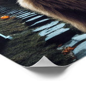 Sasquatch zu Halloween Poster (Ecke)