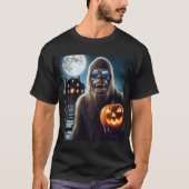 Sasquatch zu Halloween T-Shirt (Vorderseite)