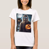 Sasquatch zu Halloween T-Shirt (Vorderseite)