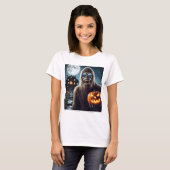 Sasquatch zu Halloween T-Shirt (Vorne ganz)