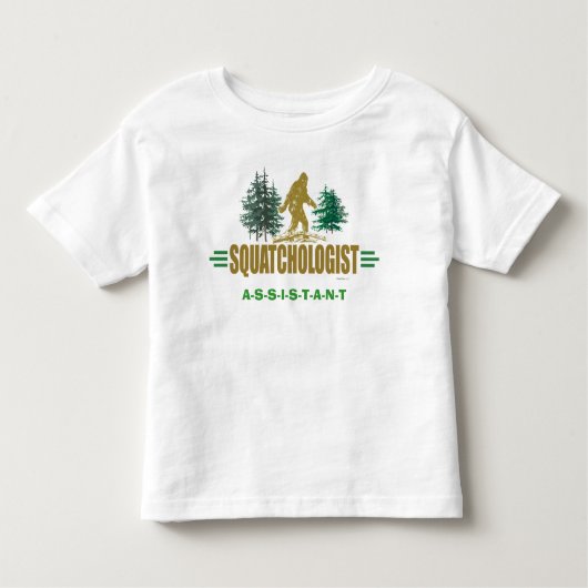 Sasquatching, Sasquatch Hunter Kleinkind T-shirt (Vorderseite)