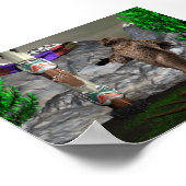 Sasquatchposter Poster (Ecke)