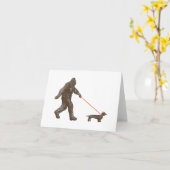 Sasquatchs bester Freund Karte (Gelbe Blume)