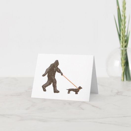 Sasquatchs bester Freund Karte (Vorderseite)