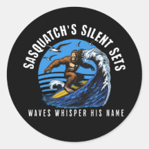 Sasquatch's leise Sets surfen Bigfoot Black