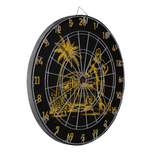 Sasquatch's Secret Hobby enthüllt Dartscheibe (Vorderseite Links)