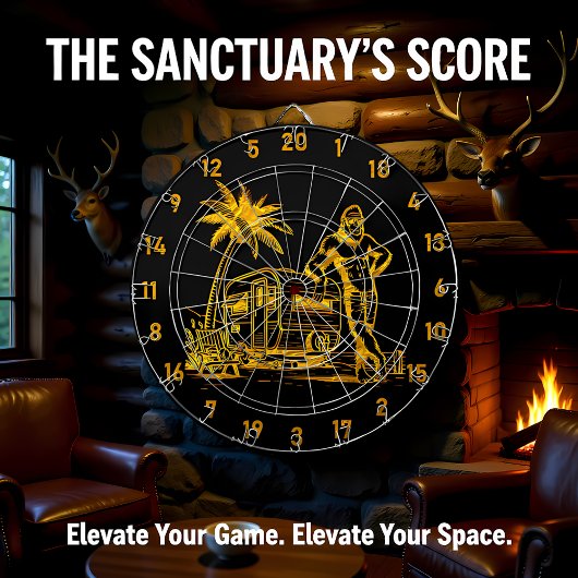 Sasquatch's Secret Hobby enthüllt Dartscheibe