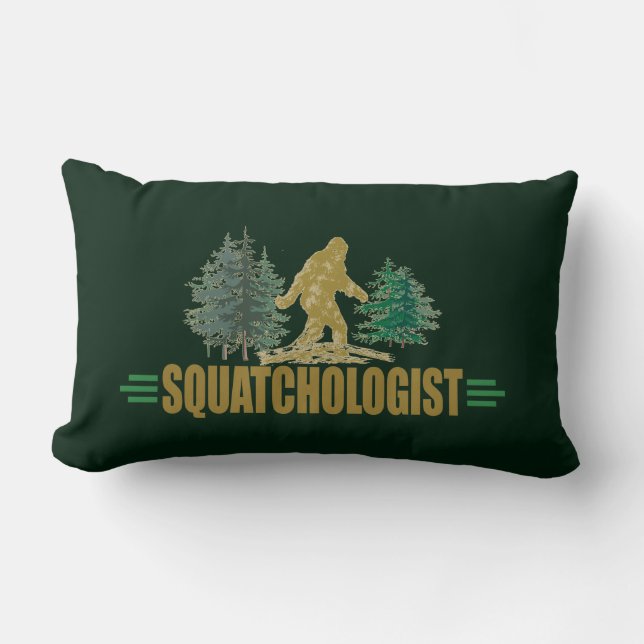 Sasquatsch| Big Foot| Glaube! | Jagd Lendenkissen (Vorderseite)