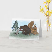 Sasquatsch & Friends Karte (Gelbe Blume)