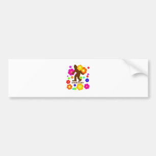 Sasquatsche Blume Autoaufkleber